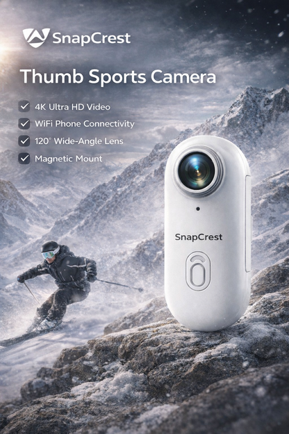 SnapCrest 4K Magnetic Body Cam - The Ultimate Sports & Action Camera
