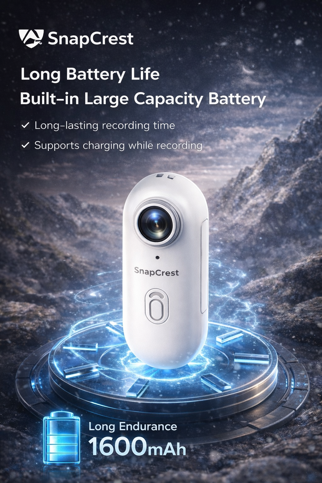 SnapCrest 4K Magnetic Body Cam - The Ultimate Sports & Action Camera