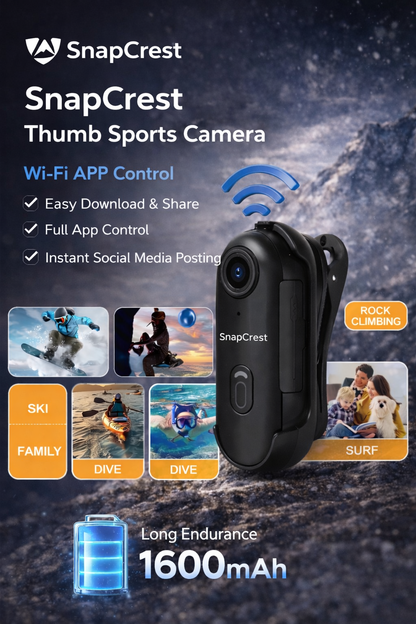 SnapCrest 4K Magnetic Body Cam - The Ultimate Sports & Action Camera